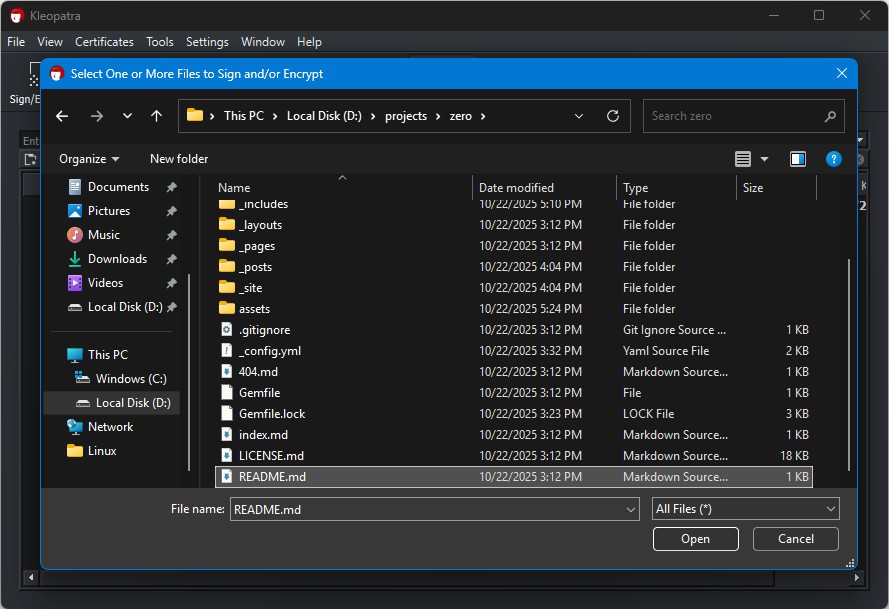 File Selection Dialog